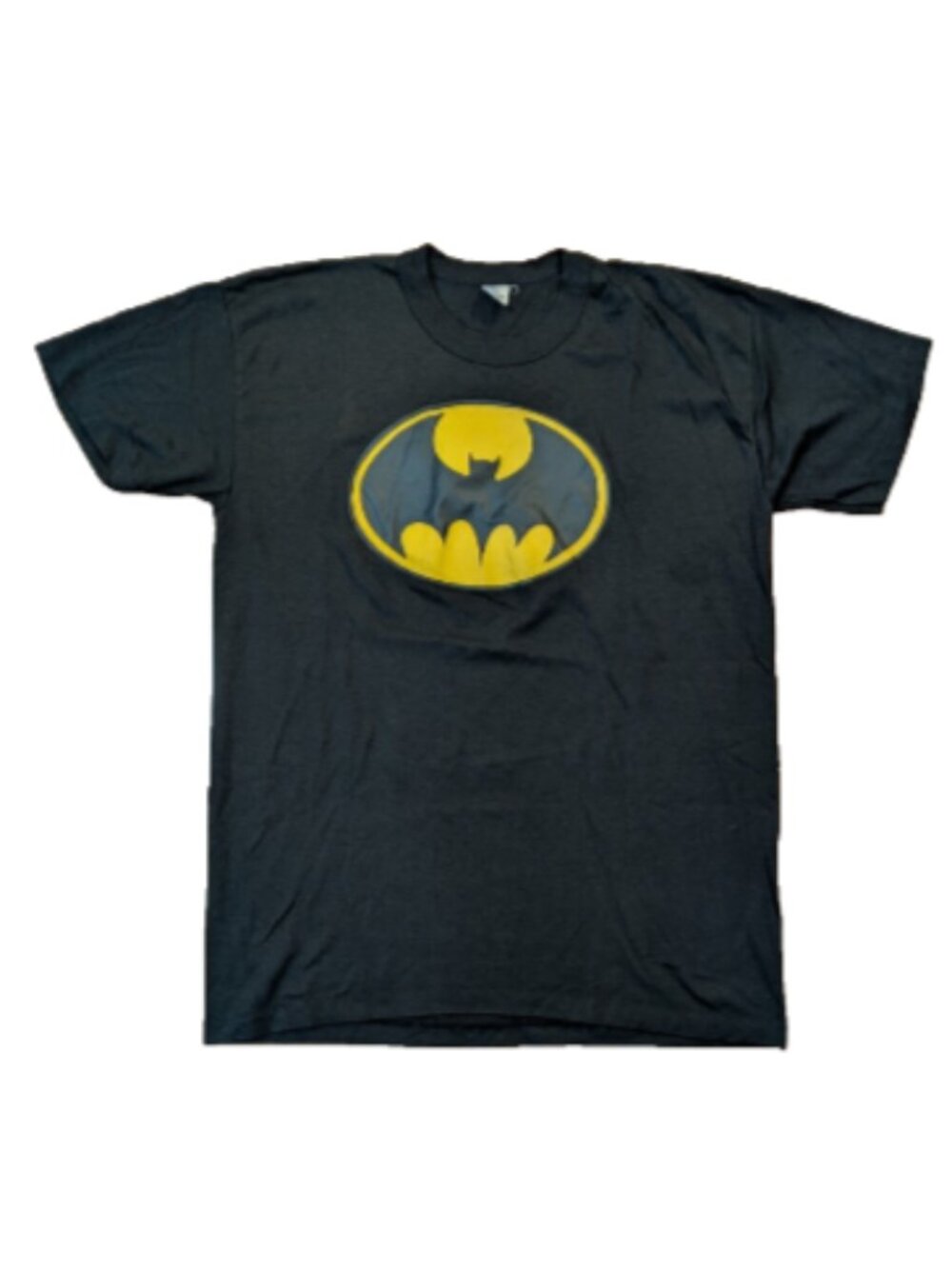 Vtg Batman Shirt Sz XL Bat Signal Logo Single Stitch Tee Swing Made in USA 80s